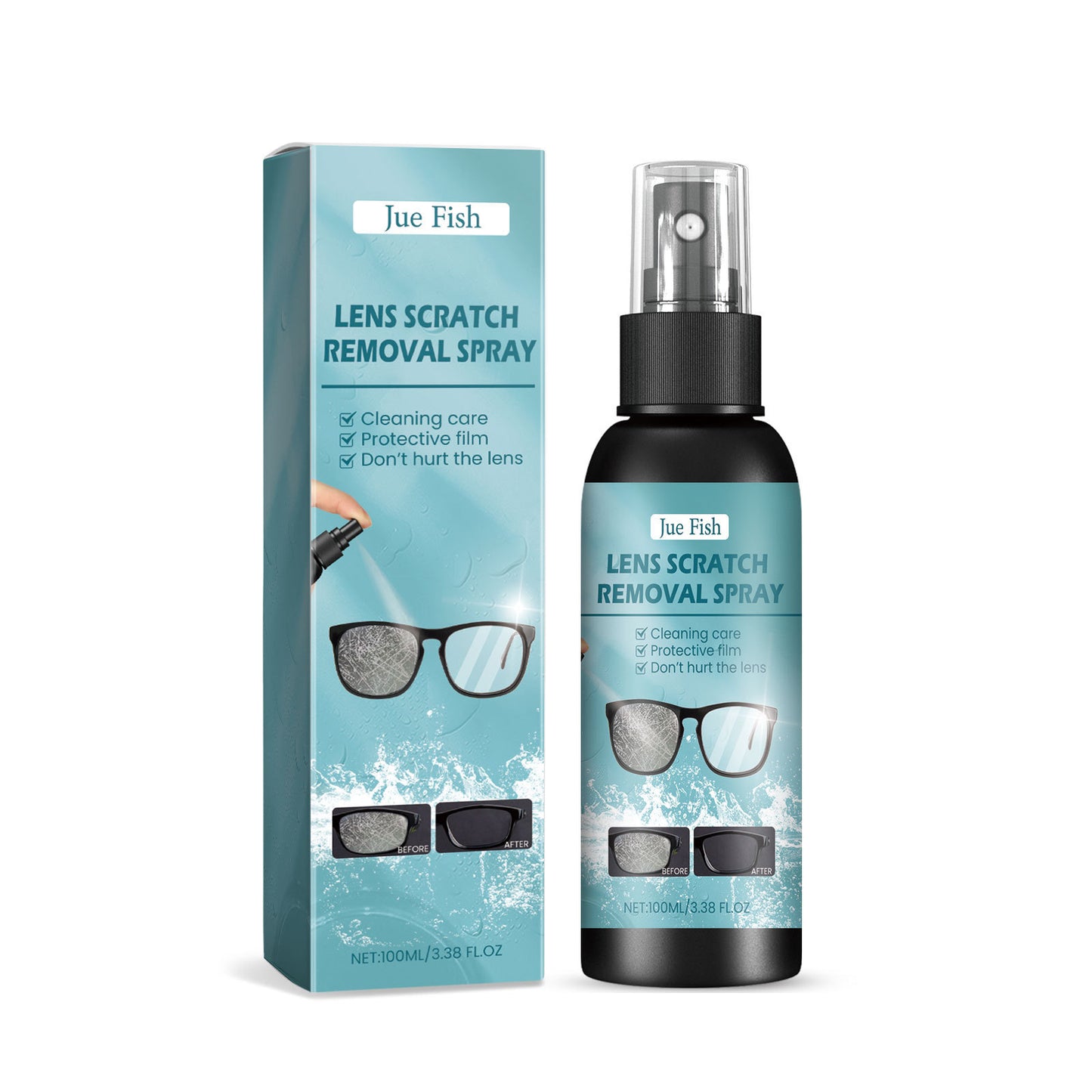 Kristalheldere Lenzen in Slechts Enkele Seconden! 👓💖✨Spray voor het herstellen van krassen op lenzen