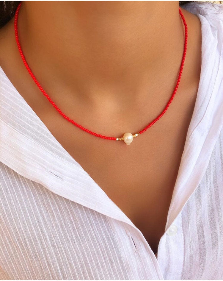 ✨ Zoetwater parelketting (4 kleuropties)