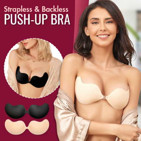 🌷Onzichtbare diva Strapless Rugloze Push Up BH