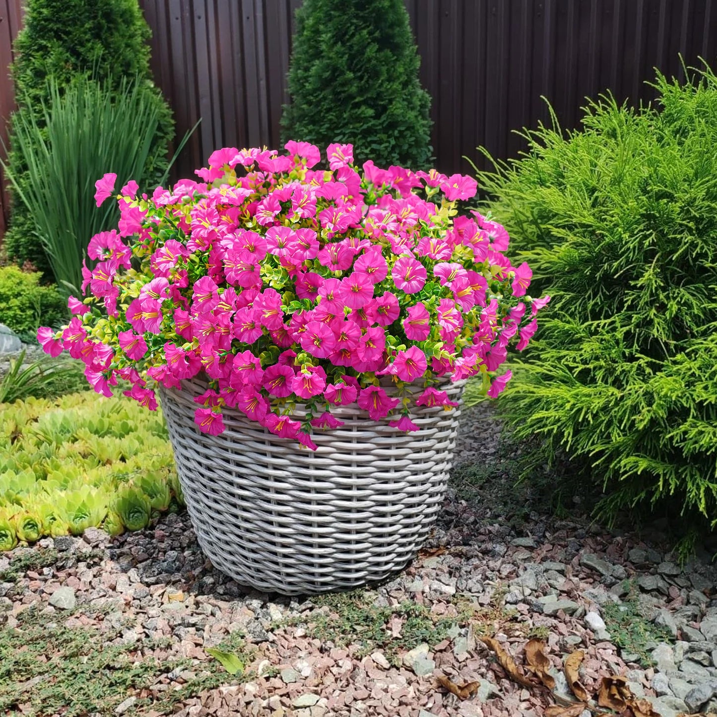 🌸 UV-Bestendige Kunst Petunia's – Altijd Kleurrijke Bloemen, Zonder Onderhoud! 🌿✨