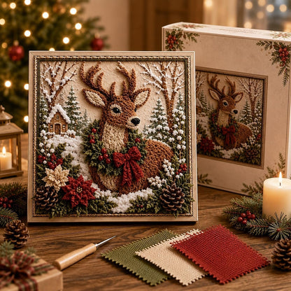 🎁🎅3D-kerststempelset voor stof