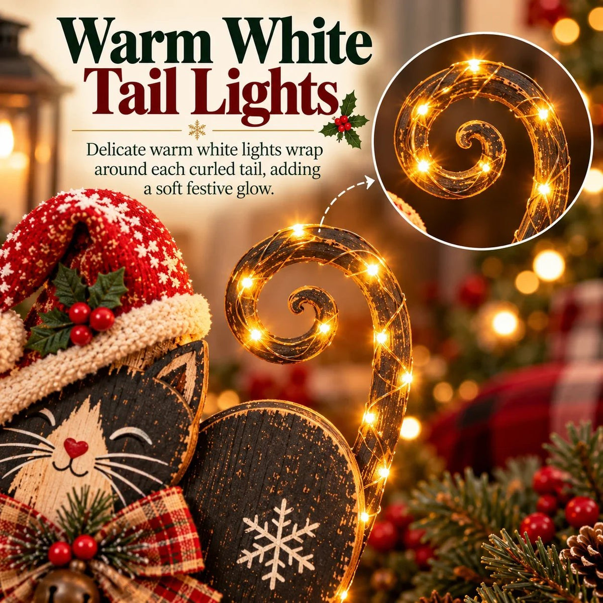 🎄 Vintage kerstkaarten met ledverlichting – 3 ontwerpen | Warm wit licht en afstandsbediening