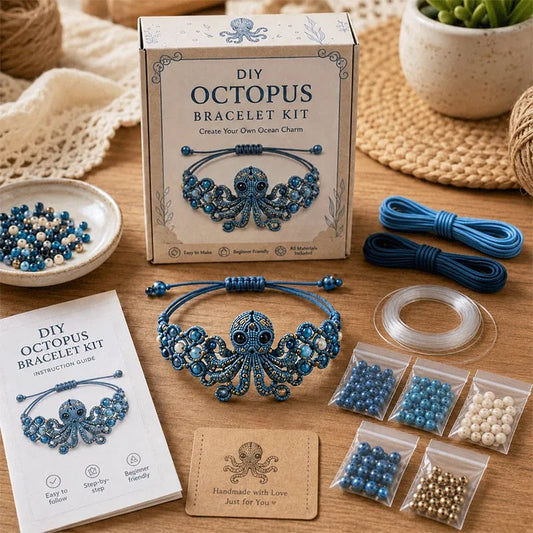 🔥50% korting – laatste dag - DIY Kralen Armband Kit – Maak Je Eigen Schattige Creaties 🐙📿✨