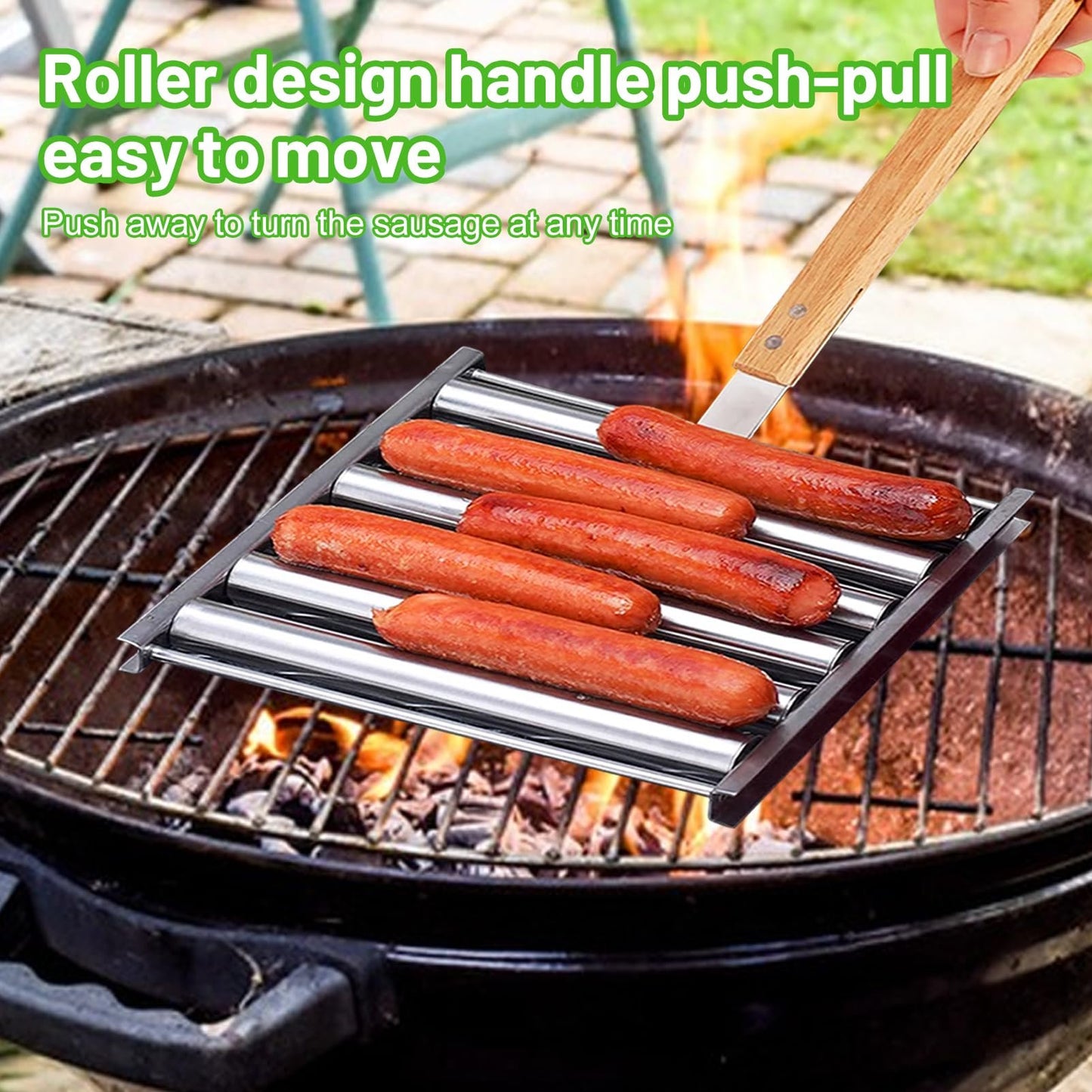 🔥Laatste dag: 49% KORTING - De Slimme Hotdog Roller voor Perfecte BBQ Resultaten! 🌭🔥🍖