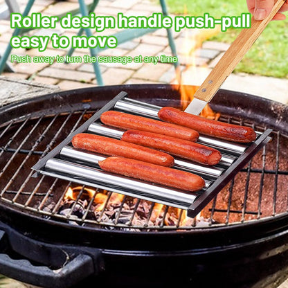 🔥Laatste dag: 49% KORTING - De Slimme Hotdog Roller voor Perfecte BBQ Resultaten! 🌭🔥🍖