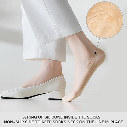 🔥Anti-slip dunne No Show Sokken