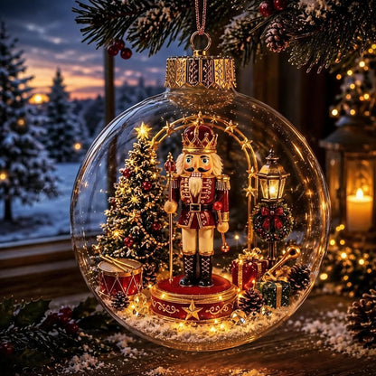 🎄Gloeiende kerstdiorama-kerstbal – Een kleine winterwereld in je handen