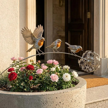 Liefdevolle Roodborst Tuinsteker – Herinnering & Rust in je Tuin 🕊️🌿💫