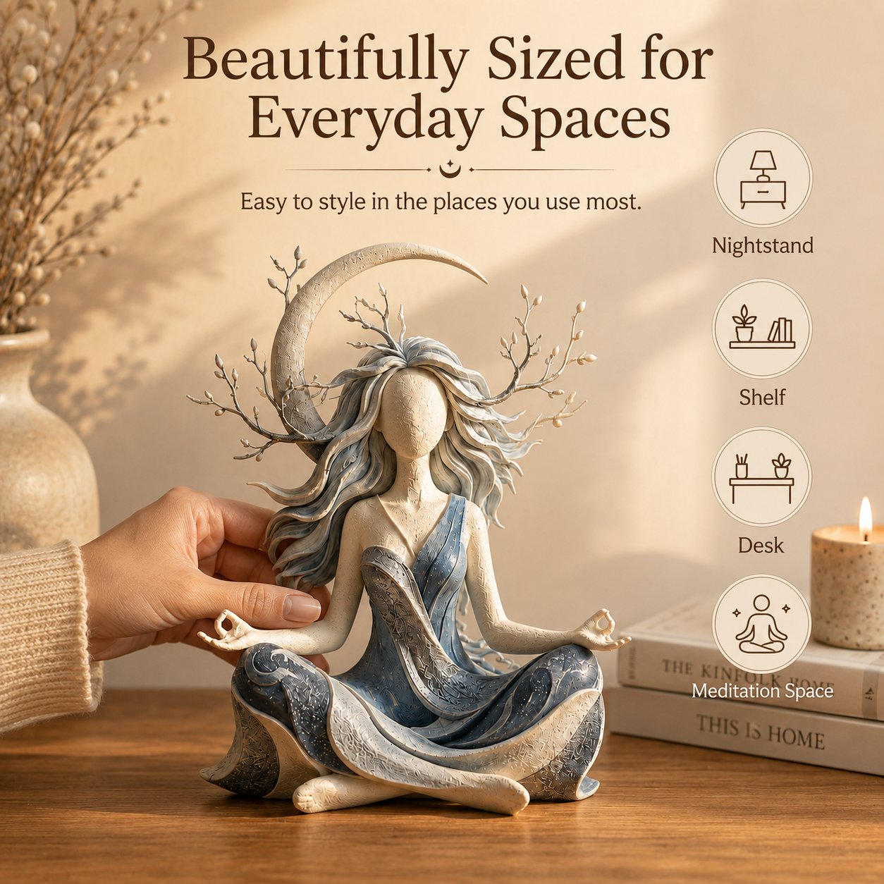 🧘Serenity Growth | Beeldje dat innerlijke harmonie uitbeeldt 🌙