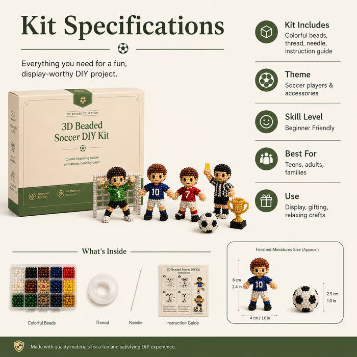 🔥Laatste dag: 50% KORTING Een Creatieve DIY Hobby Voor Echte Voetbalfans! ⚽🌈🪡