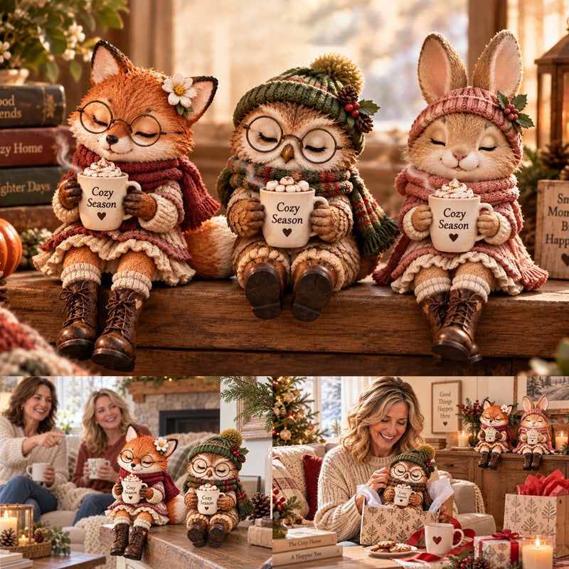 🦉✨ Magische Kerst Dieren – Klein, Lief & Gezellig!