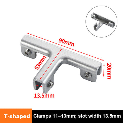 🔩 Hoogwaardige glasklemmen van aluminiumlegering: beugels voor planken en panelen zonder boren! 🛡️