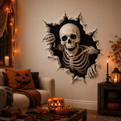 🎃👻 Halloween 3D Muursticker – Laat je Muur Tot Leven Komen! 🕷️