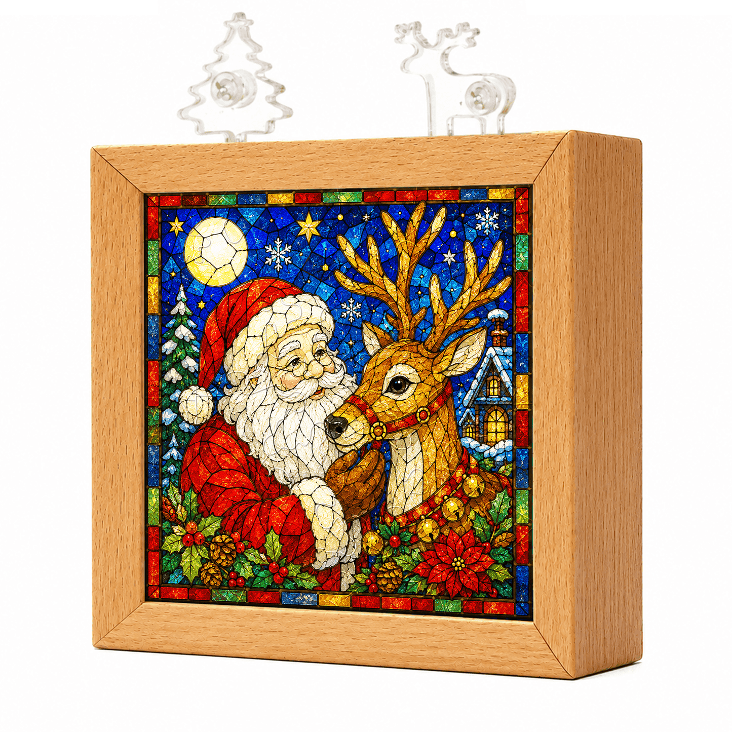 🧩 Nachtlampje met kerstpuzzel — maak je eigen kerstverlichting