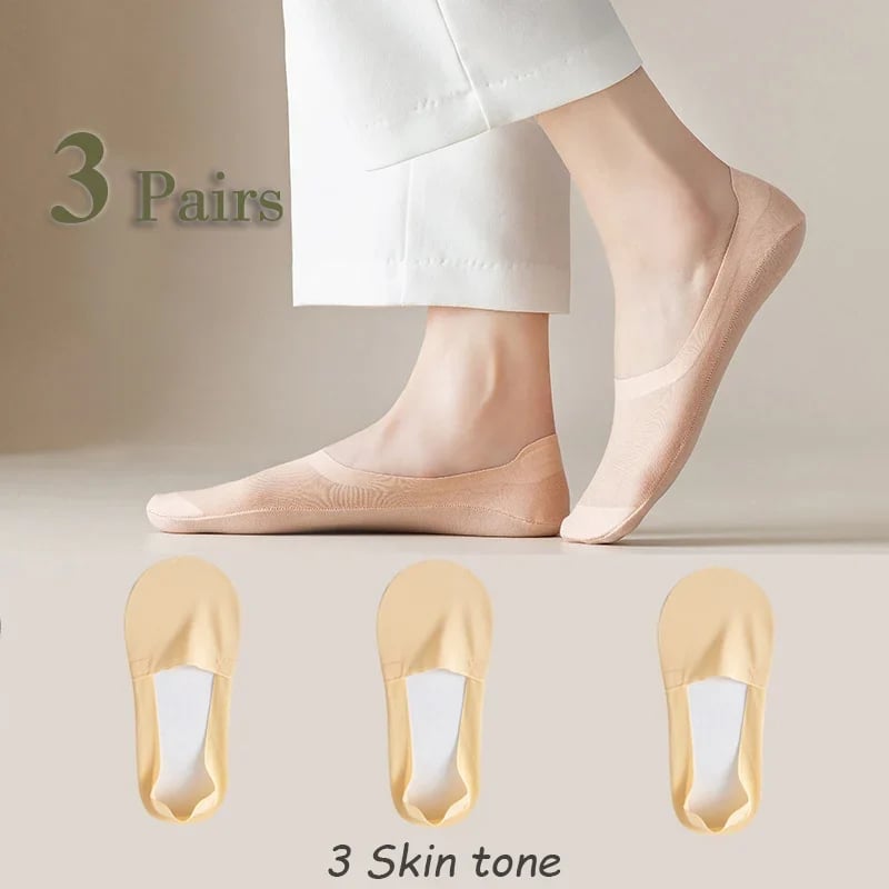 🔥Anti-slip dunne No Show Sokken