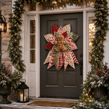 🎄DIY Quilted Christmas Patchwork Deurdecoratie Kit✨