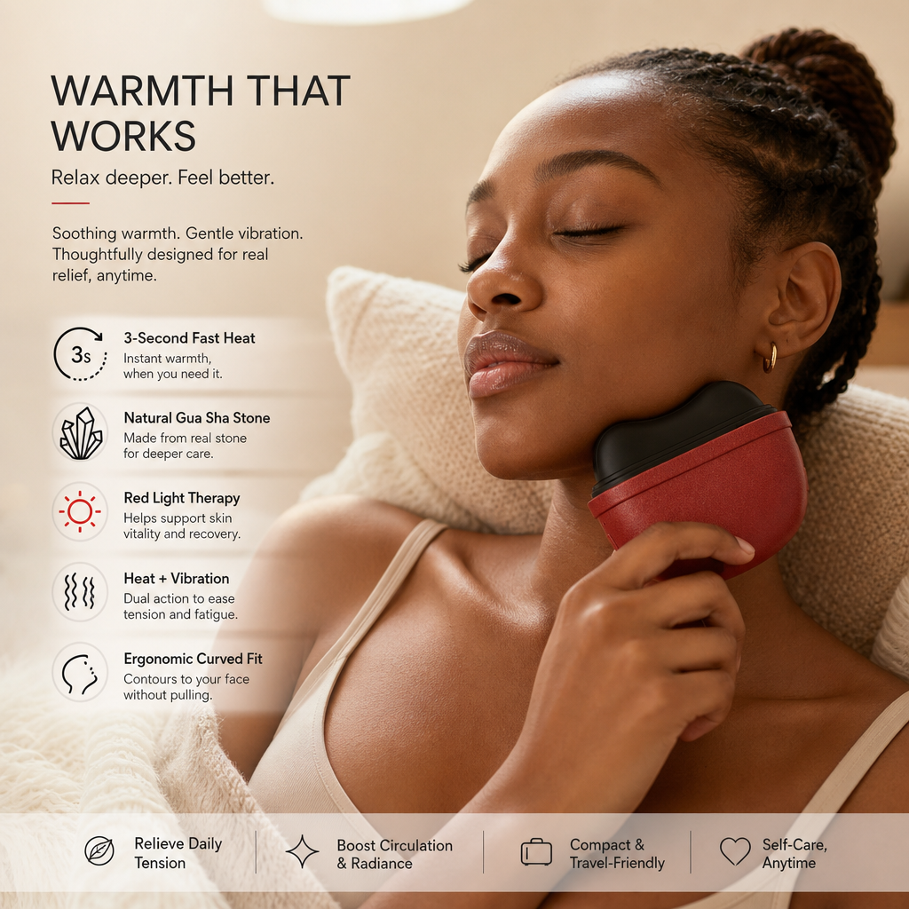 Elektrische Gua Sha-massageapparaat voor gezichtsverjonging & oplaadbaar massageapparaat ✨💆‍♀️