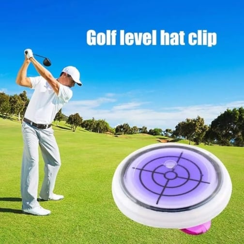 🔥(Golftrainer) Golfbalmarker Ronde dop Clip Mark met waterpasfunctie