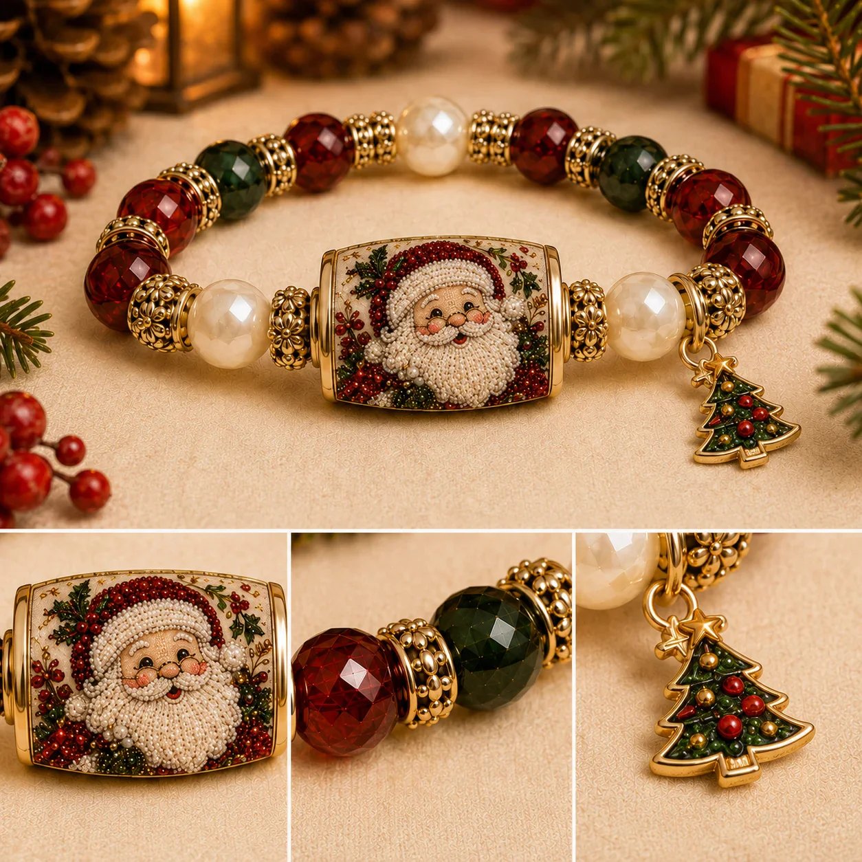 💥 Laatste dag: 50% KORTING – 🎄 Armband uit de Christmas Magic-collectie — Beperkte oplage