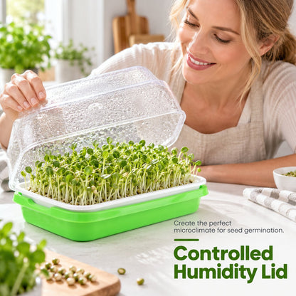 🌱🥬 Hydroponische Kweekbak voor Kiemplantjes – Kweek Zelf Verse Groenten Zonder Potgrond