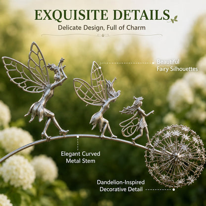 🔥 Laatste dag: 50% KORTING — Tuinsteker met dansende feeën – Een vleugje magie tussen de bloemen 🧚✨