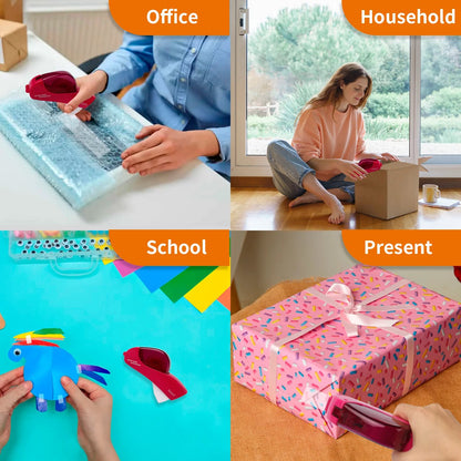 ✂️📦 Automatische Tape Dispenser – Pak In Met Eén Hand!