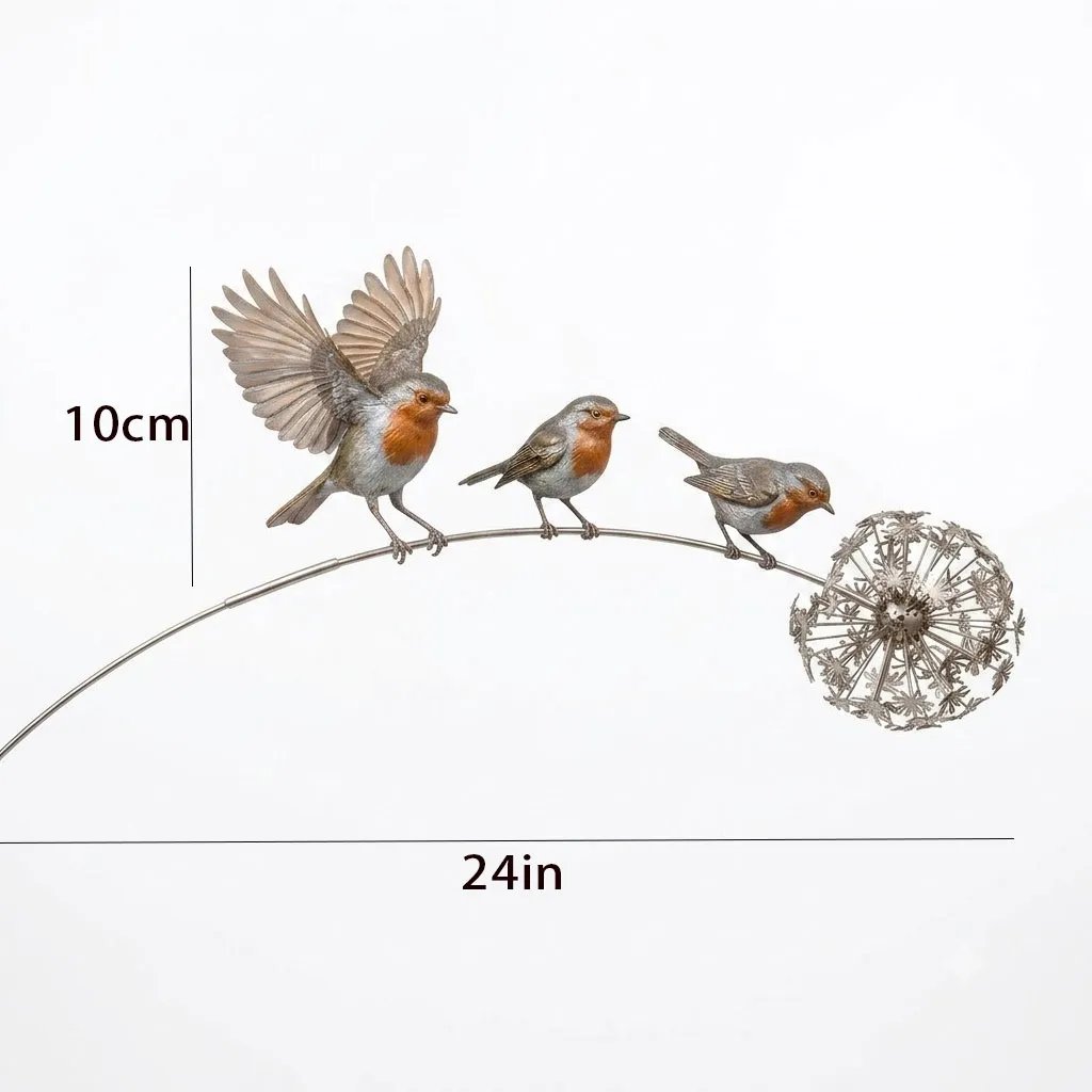 Liefdevolle Roodborst Tuinsteker – Herinnering & Rust in je Tuin 🕊️🌿💫