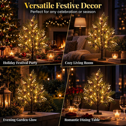 🎄💡 LED Lichtboom – Natuurlijke Elegantie voor Elk Seizoen 🌿✨