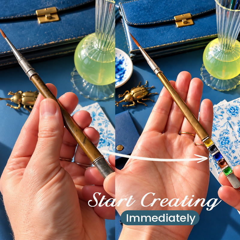 🎨👜 Draagbare Penselen & Verfset – Creatief op Elke Plek!