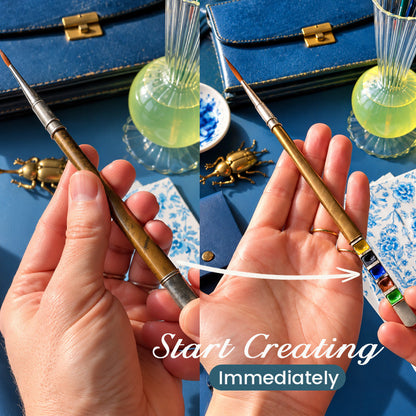 🎨👜 Draagbare Penselen & Verfset – Creatief op Elke Plek!