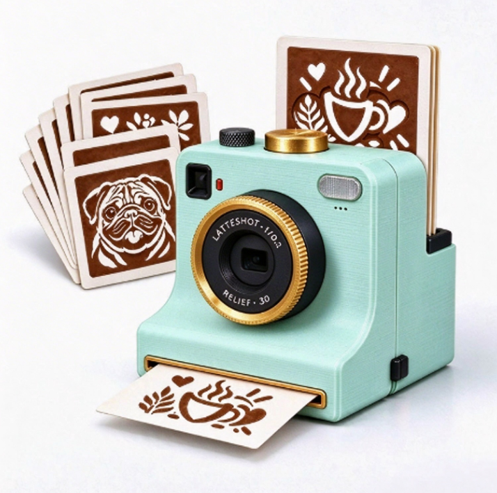 ☕ Retro latte art maker – Maak in 1 seconde prachtige koffiekunst ✨
