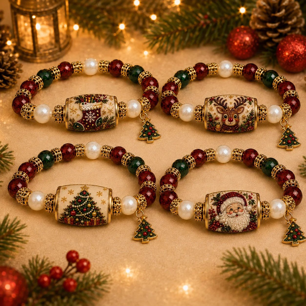 💥 Laatste dag: 50% KORTING – 🎄 Armband uit de Christmas Magic-collectie — Beperkte oplage