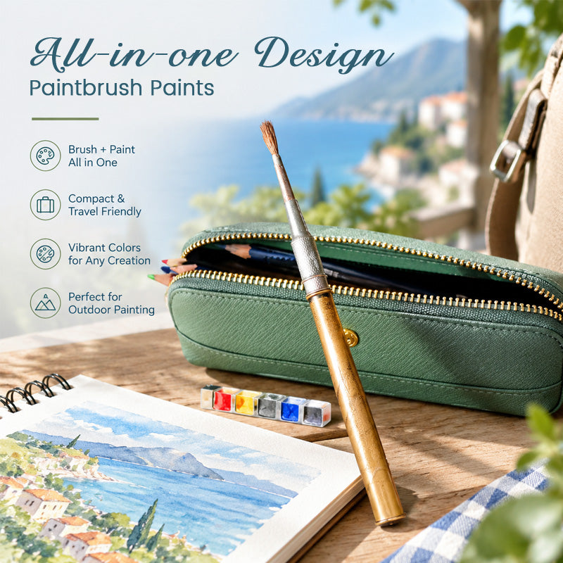 🎨👜 Draagbare Penselen & Verfset – Creatief op Elke Plek!
