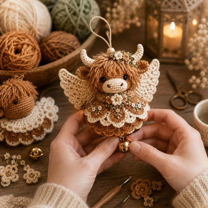 🔥Gehaakte engeltjes als kerstversiering – Schattige gevleugelde kerstboomdecoraties🧶