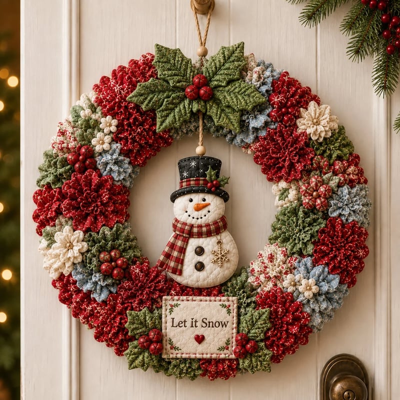 🎄 DIY Kerstkranspakket met prikbordkunst – Handgemaakte kerstdeurdecoratie