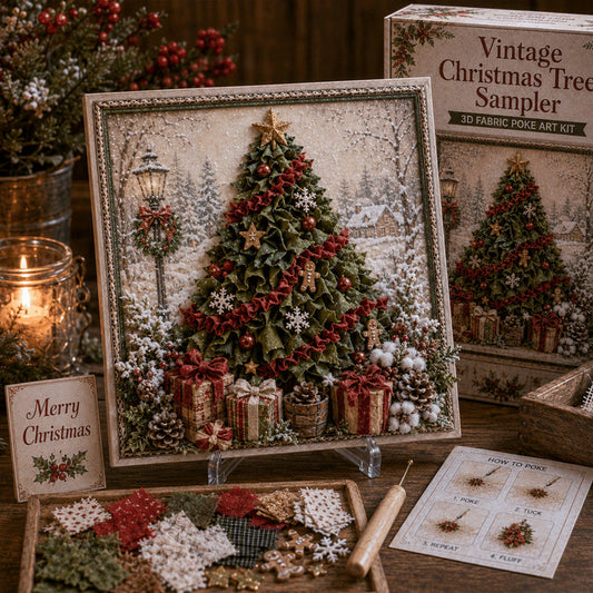 🎁 3D-kerststof-poke-art-set