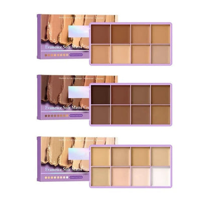 ✨💥🎨 8-kleuren mat concealerpalet – Waterbestendig, volledige dekking voor het corrigeren, contouren en bedekken van tatoeages ✨