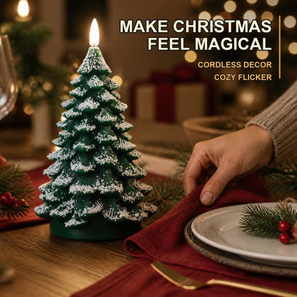 🎄🕯️ LED Kerstboomkaars met Flikkerende Vlam – Breng Warme Kerstsfeer in Huis Zonder Echt Vuur!