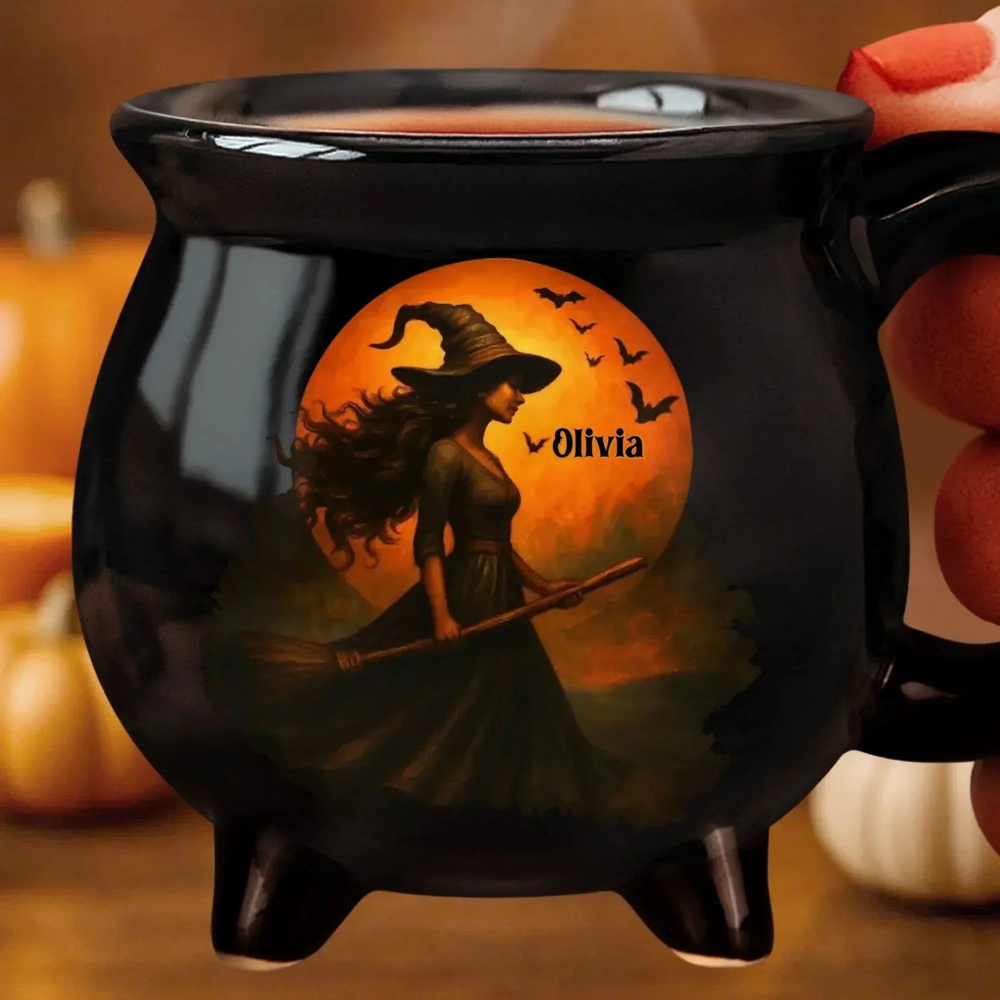 🔥Halloween-vroegboekkorting🎃Op maat gemaakte heksenketel-mok — Het ultieme Halloween-brouwsel! 🔮💀☕️