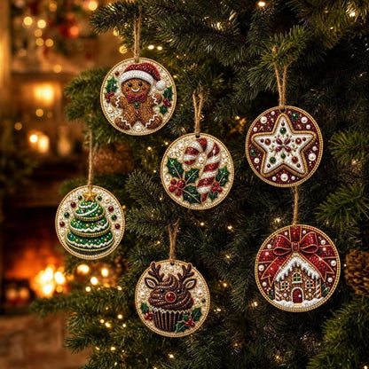 🎄💎 DIY Kerst Diamond Painting – Maak 6 Sprankelende Kersthangers!