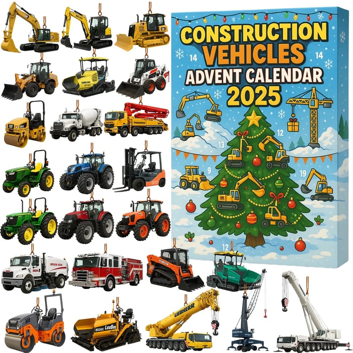 🚜Adventskalender Voor Bouwmachines 2025