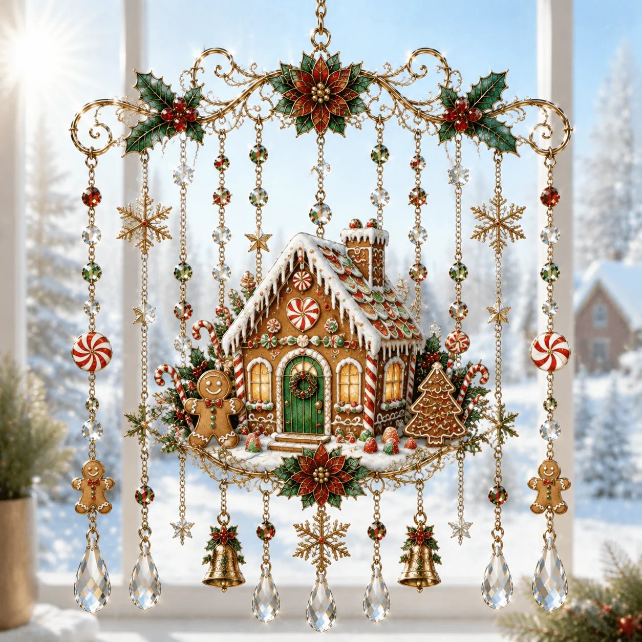 🌟 Elegant Christmas Glass Bell – Een Tijdloze Kerstdecoratie Vol Warmte! 🎄🔔