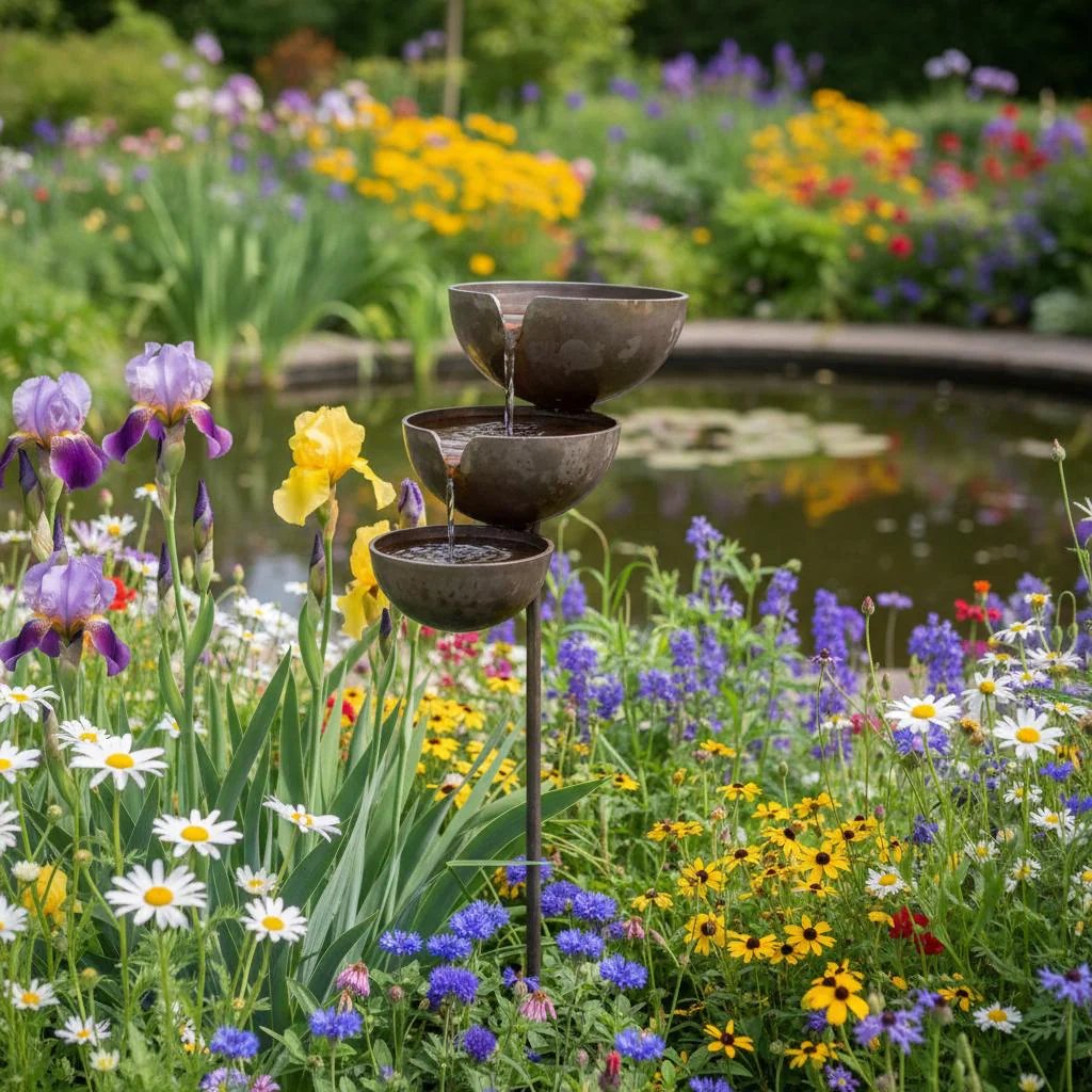 🔥Superaanbieding: 50% KORTING🔥Breng je tuin weer tot leven – Rustgevend, trapsgewijs regenopvangbad voor vogels, om tuindieren te verwelkomen🌿🐦