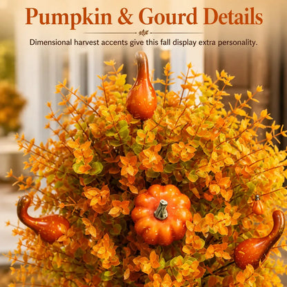 🔥Kunstmatige herfstpompoen-boomsteunen – Breng direct warme herfstgezelligheid in je tuin! ✨🏡