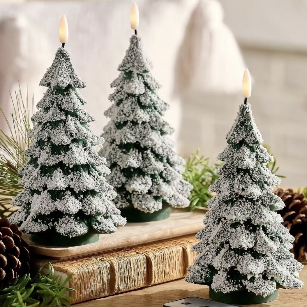 🎄🕯️ LED Kerstboomkaars met Flikkerende Vlam – Breng Warme Kerstsfeer in Huis Zonder Echt Vuur!