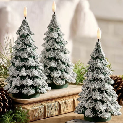 🎄🕯️ LED Kerstboomkaars met Flikkerende Vlam – Breng Warme Kerstsfeer in Huis Zonder Echt Vuur!