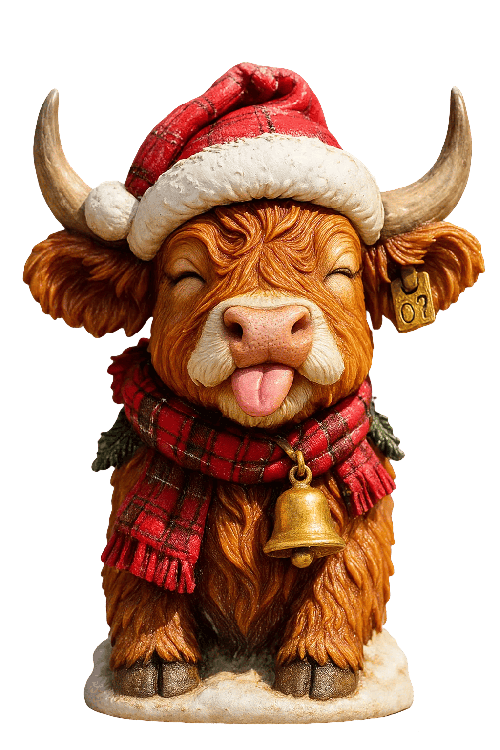 🐮Highland Cow Adventskalender 2025🎄 - 3D handgemaakte Highland Cow Pop (24 stuks)