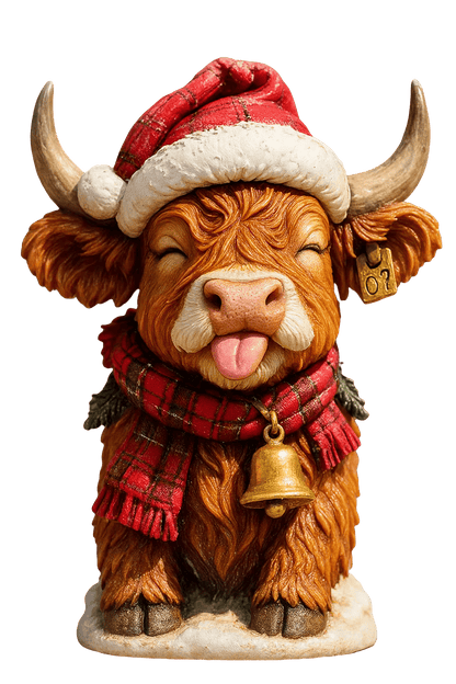 🐮Highland Cow Adventskalender 2025🎄 - 3D handgemaakte Highland Cow Pop (24 stuks)