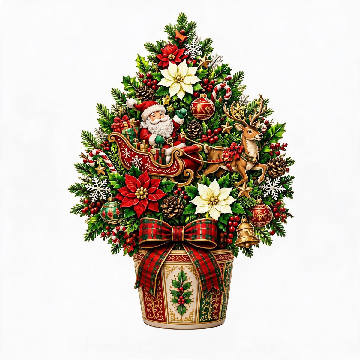 🌲 Pop-up 3D-kerstboomkaart ✨ Verandert in een vrijstaande feestelijke tafeldecoratie