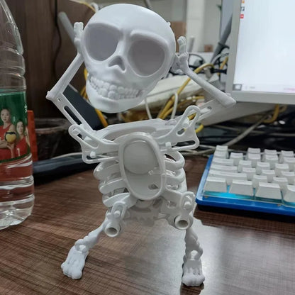 Laat Je Bureau Dansen met Schattige Skeleton Vibes! 🕺💀✨